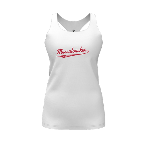[FT0TRBWH-FYS-LOGO2] Decker Racerback Tank Top (Female Youth S, White, Logo 2)
