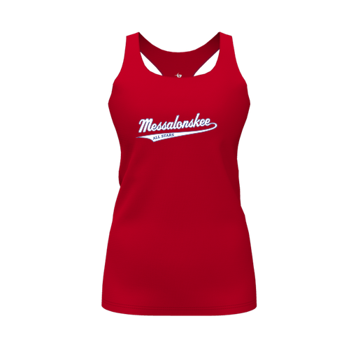 [FT0TRBRD-FYS-LOGO1] Decker Racerback Tank Top (Female Youth S, Red, Logo 1)