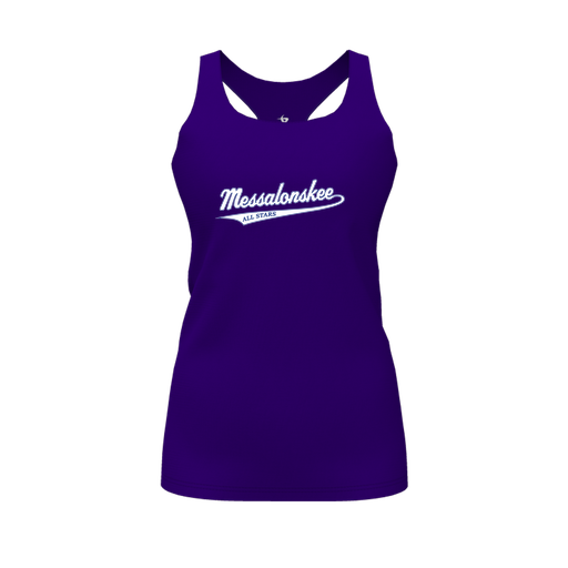 [FT0TRBPP-FYS-LOGO1] Decker Racerback Tank Top (Female Youth S, Purple, Logo 1)