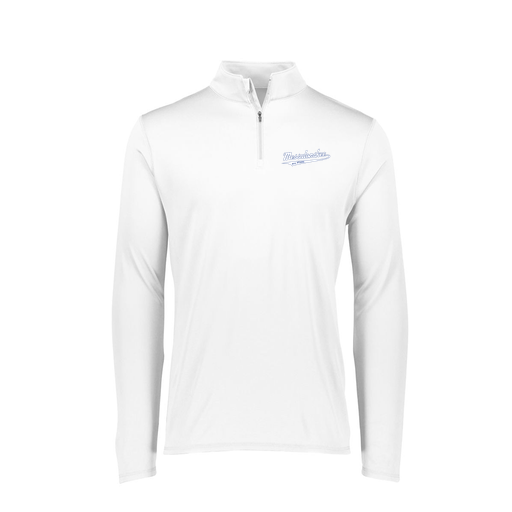 [FTLQFLWH-FAXS-LOGO1] Ladies Flex-Lite 1/4 Zip Shirt (Female Adult XS, White, Logo 1)