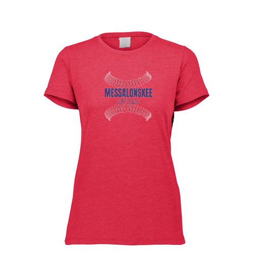 [FTSCUBRD-FAXS-LOGO3] Decker Women's Tri-Blend T-Shirt - Short Sleeve (Female Adult XS, Red, Logo 3)