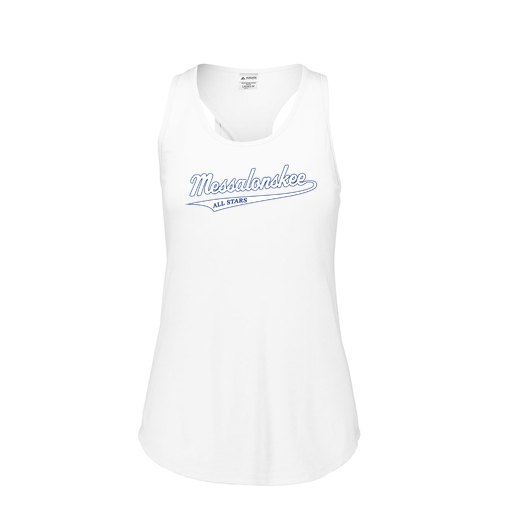 [FT0TUBWH-FAS-LOGO1] Ladies Tri Blend Tank Top (Female Adult S, White, Logo 1)