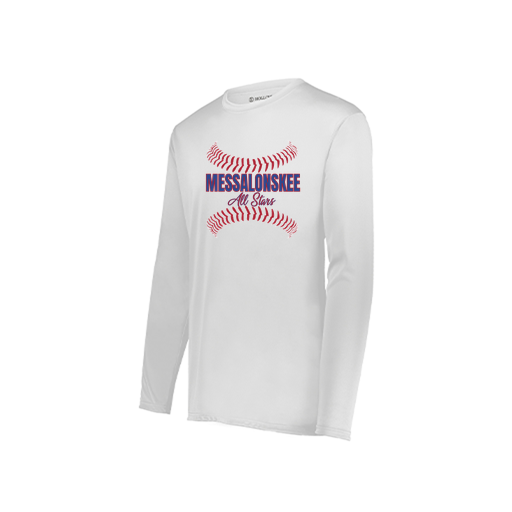 [222822.005.XS-LOGO3] Men's LS Smooth Sport Shirt (Adult XS, White, Logo 3)