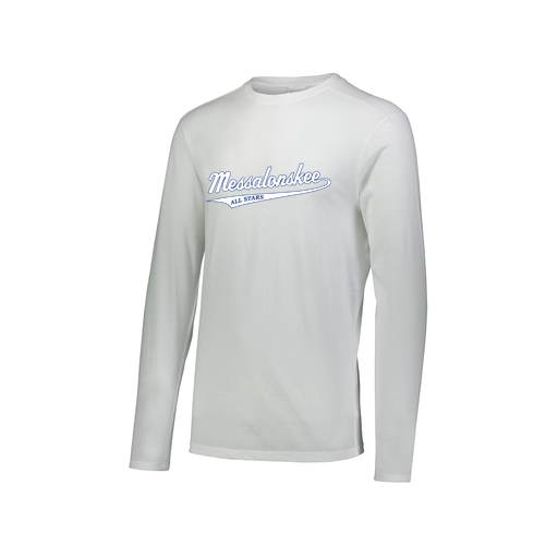 [FTLCUBWH-AXS-LOGO1] Decker Men's Tri-Blend T-Shirt - Long Sleeve (Adult XS, White, Logo 1)