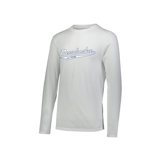 [FTLCUBWH-YS-LOGO1] Decker Youth Tri-Blend T-Shirt - Long Sleeve (Youth S, White, Logo 1)