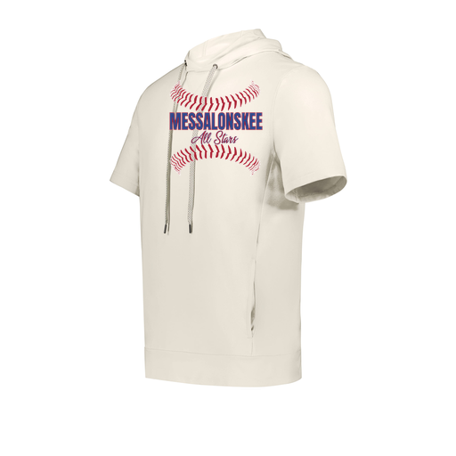 [222605-WHT-YS-LOGO3] YOUTH VENTURA SOFT KNIT SHORT SLEEVE HOODIE (Youth S, White, Logo 3)