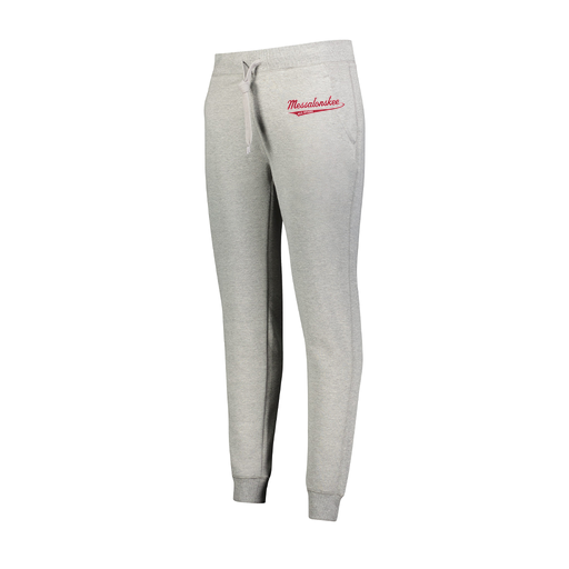 [229748.017.XS-LOGO2] Ladies 60/40 Fleece Jogger (Female Adult XS, Silver, Logo 2)